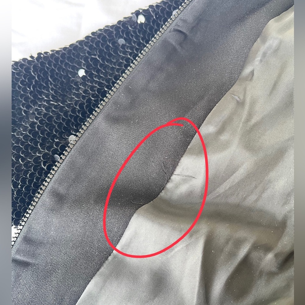 ZARA | Velvet Sequinned Bomber Jacket - Picture 15 of 16